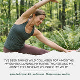 Wild Foods Collagen Peptides Powder in a bowl with ingredients
