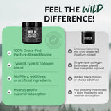 Wild Foods Collagen Peptides Powder with measuring scoop