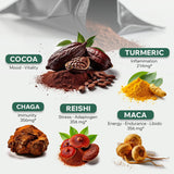 Wild Foods Mushroom Cacao Hot Chocolate with baking ingredients