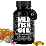 Wild Foods Omega-3 Fish Oil Capsules 1600mg front view