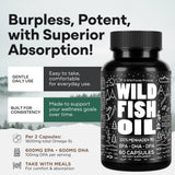 Wild Foods Omega-3 Fish Oil Capsules 1600mg ingredients list