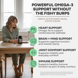Wild Foods Omega-3 Fish Oil Capsules 1600mg with dosage information
