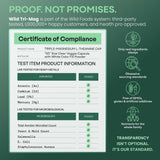 Wild Foods Triple Magnesium Complex Supplement nutritional information