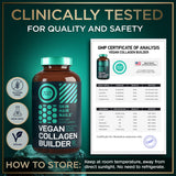 WILD FUEL Collagen Vegan Tablets open bottle showing tablets