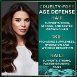 WILD FUEL Collagen Vegan Tablets side view with dosage details