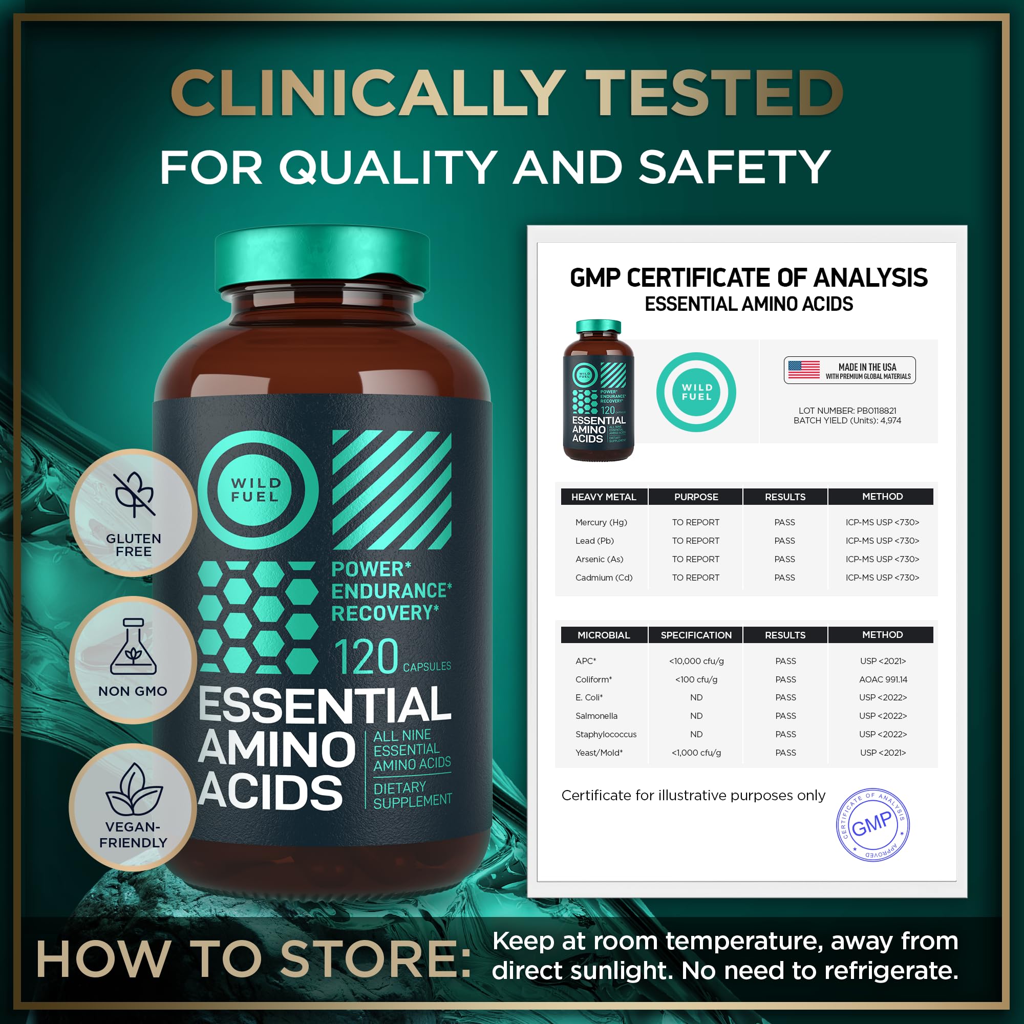 WILD FUEL Essential Amino Acids Supplement 721g lifestyle scene