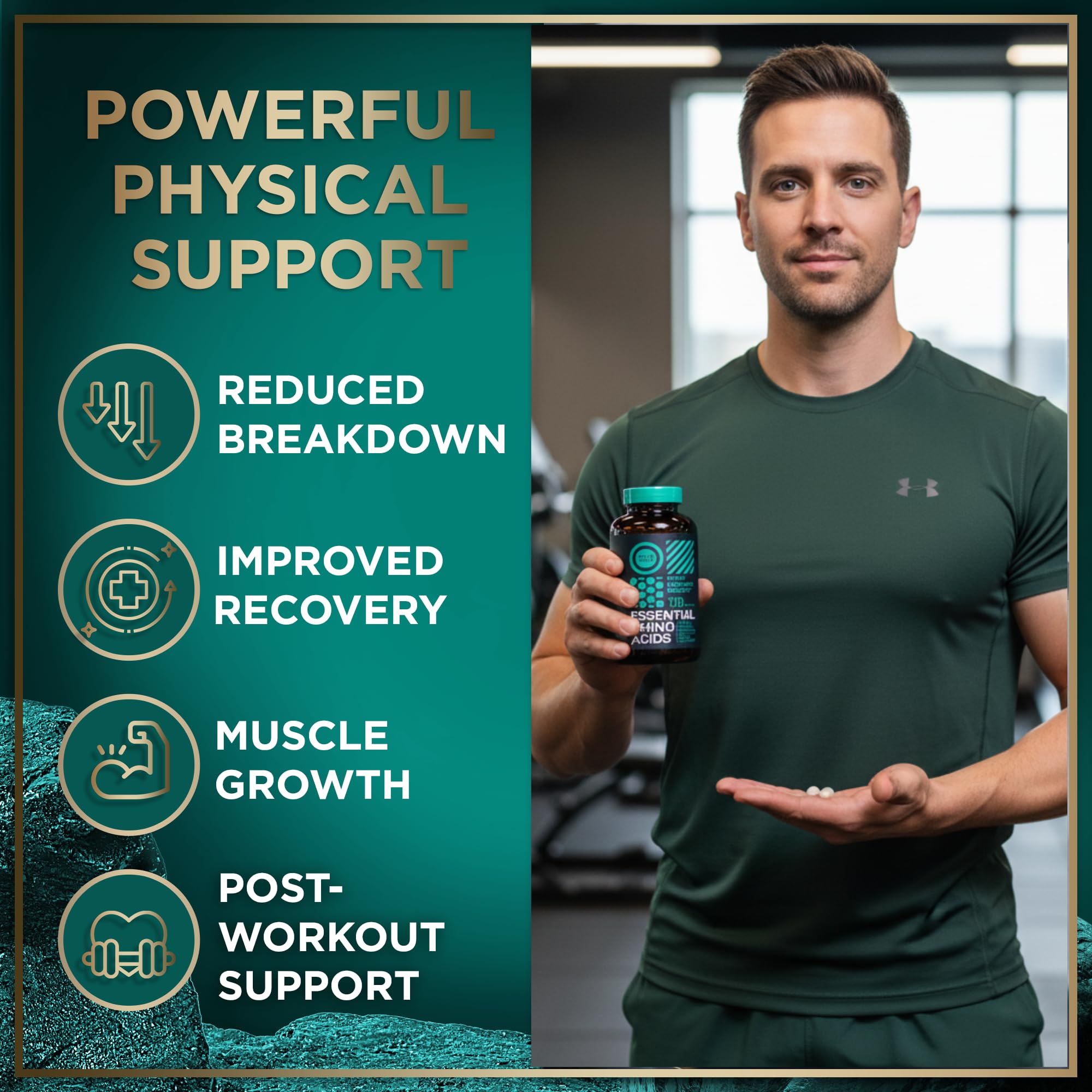 WILD FUEL Essential Amino Acids Supplement 721g side view
