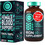WILD FUEL Iron Supplement for Women 60 Tablets front view