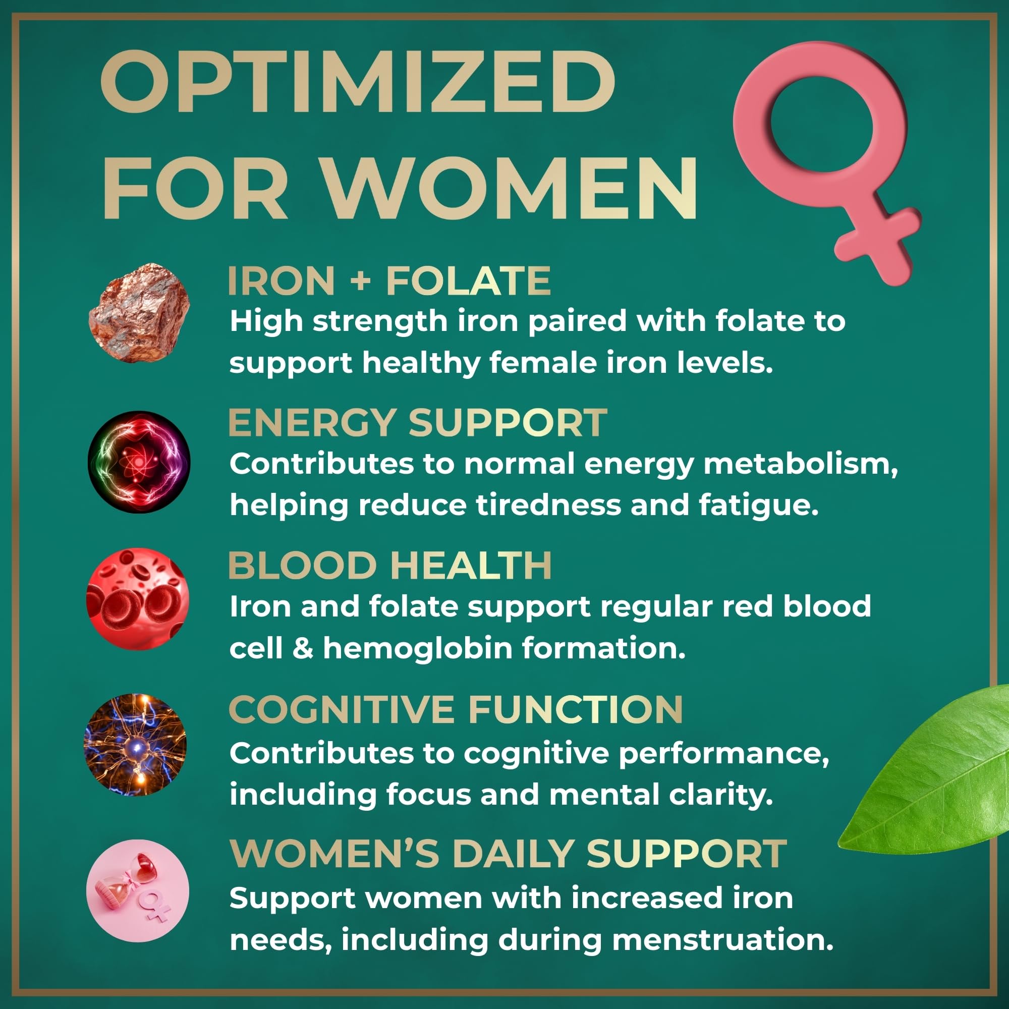 WILD FUEL Iron Supplement tablets close-up