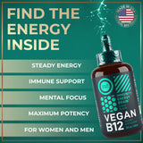 WILD FUEL Liquid B12 Drops 5000 mcg dropper close-up