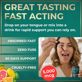 WILD FUEL Liquid B12 Drops 5000 mcg mixed in a drink