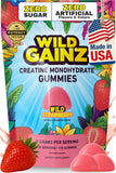 WILD GAINZ Creatine Gummies front view packaging