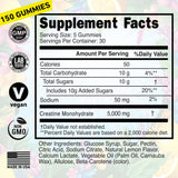 WILD GAINZ Creatine Gummies nutritional information