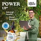 Wild & Organic adrenal support bottle with label