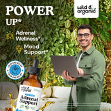 Wild & Organic Adrenal Support Liquid Drops bottle with dropper