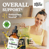 Wild & Organic Arjuna Tincture 500mg bottle with dropper