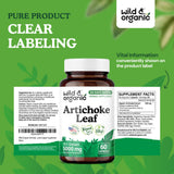 Wild & Organic Artichoke Extract Capsules 500mg with measuring spoon
