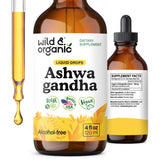 Wild & Organic Ashwagandha Liquid Drops 4 fl. oz. front view