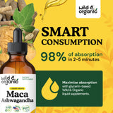 Wild & Organic Ashwagandha Maca Root Tincture ingredients list