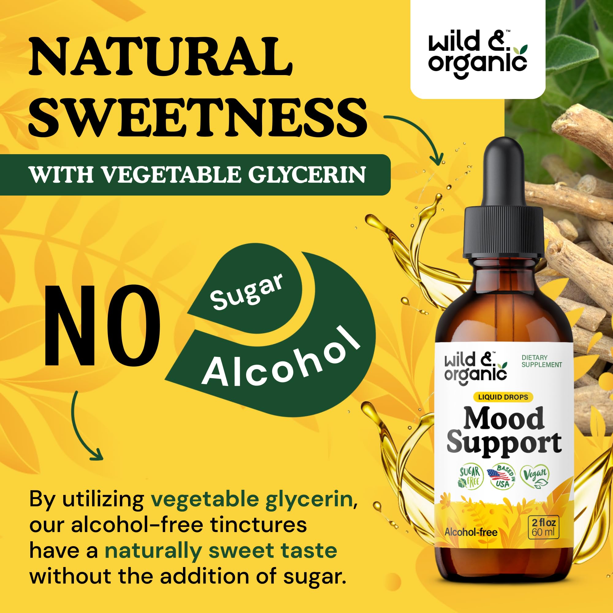 Wild & Organic Ashwagandha Mood Support Tincture lifestyle scene