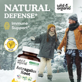 Wild & Organic Astragalus Capsules 90 count bottle