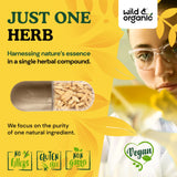 Wild & Organic Astragalus Capsules with ingredients