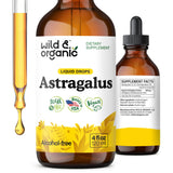 Wild & Organic Astragalus Tincture 4 fl. oz. front view