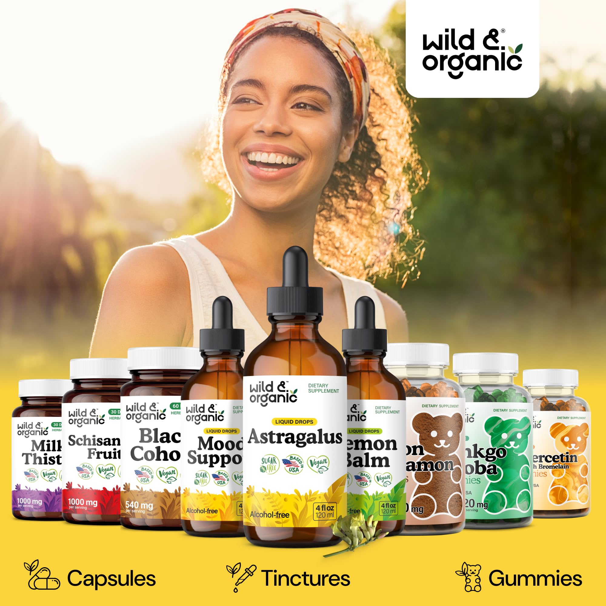 Wild & Organic Astragalus Tincture ingredients list