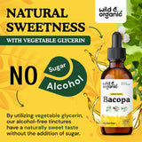 Wild & Organic Bacopa Monnieri Liquid Drops 450mg packaging