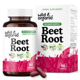 Wild & Organic Beetroot Capsules 400mg front view