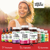 Wild & Organic Beetroot Capsules in a hand