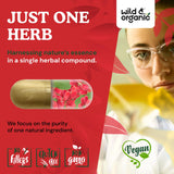 Wild & Organic Berberine HCL Capsules 1000mg close-up of capsules