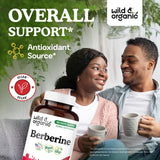 Wild & Organic Berberine HCL Capsules 1000mg side view