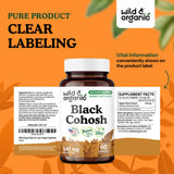 Wild & Organic Black Cohosh Capsules 540mg lifestyle scene with plant