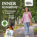 Wild & Organic Black Cohosh Tincture 540mg bottle with dropper