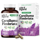 Wild & Organic Caralluma Fimbriata Capsules 1000mg front view