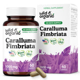 Wild & Organic Caralluma Fimbriata Capsules 1000mg front view