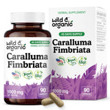 Wild & Organic Caralluma Fimbriata Capsules bottle front view