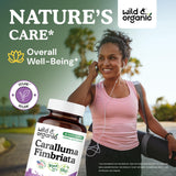 Wild & Organic Caralluma Fimbriata Capsules side view showing label
