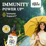 Wild & Organic Cats Claw Tincture bottle with label