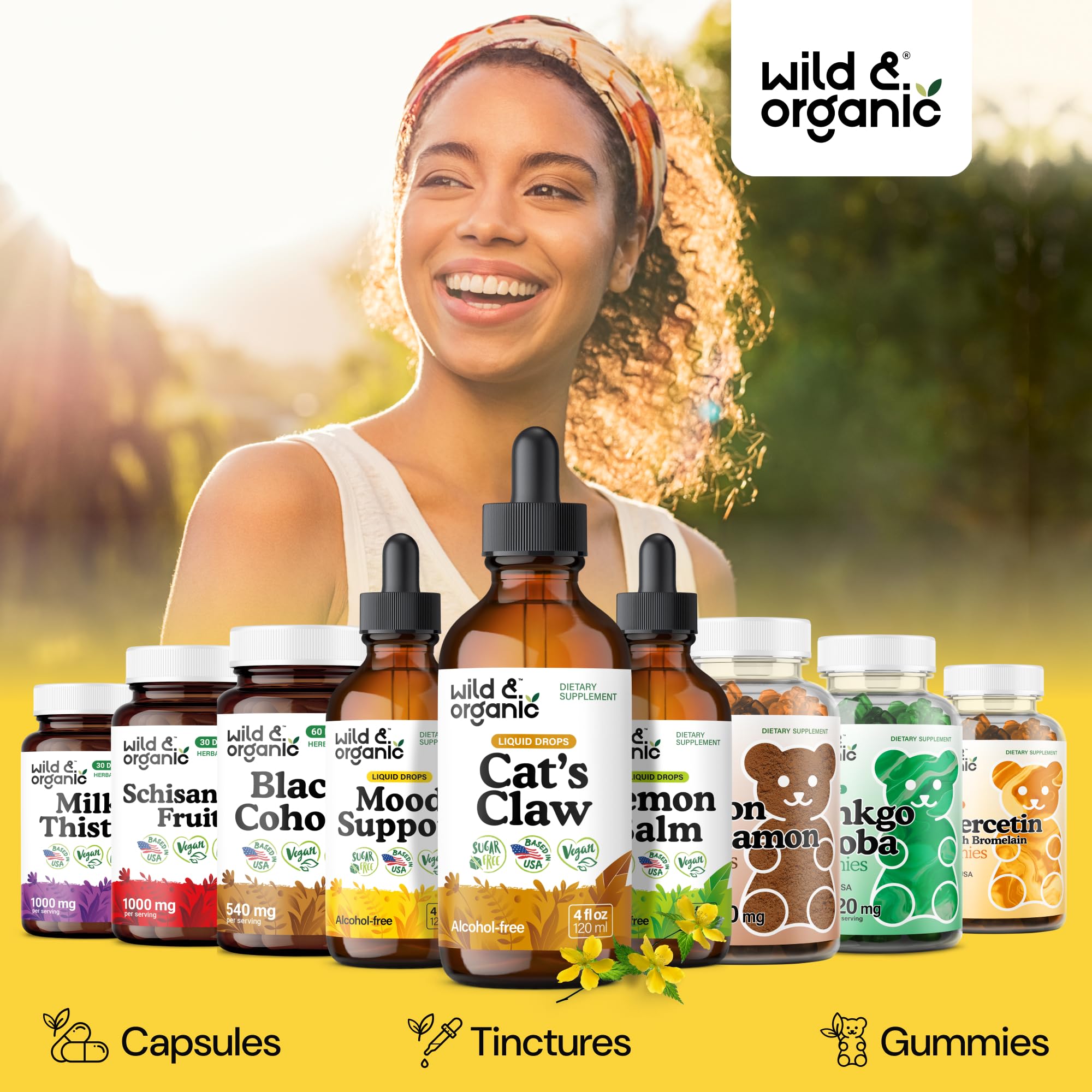 Wild & Organic Cats Claw Tincture serving suggestion