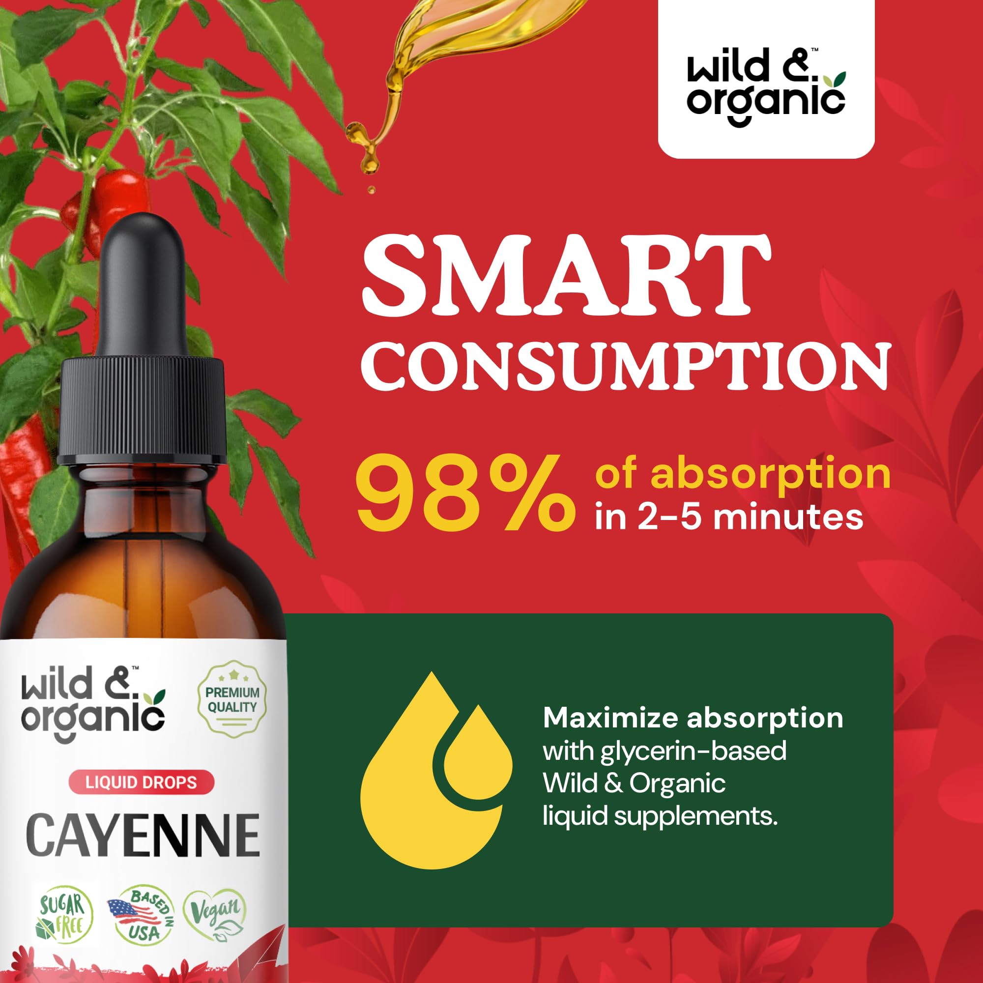 Wild & Organic Cayenne Pepper Drops ingredients list