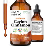 Wild & Organic Ceylon Cinnamon Drops 500mg front view