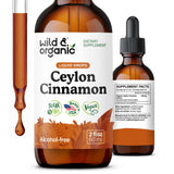 Wild & Organic Ceylon Cinnamon Drops 500mg front view