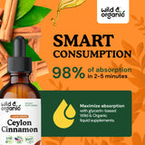 Wild & Organic Ceylon Cinnamon Drops 500mg packaging
