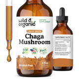 Wild & Organic Chaga Mushroom Tincture 4 fl. oz. front view
