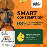 Wild & Organic Chaga Mushroom Tincture side view