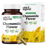 Wild & Organic Chamomile Capsules bottle front view