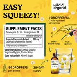 Wild & Organic Chamomile Tincture 500mg bottle with dropper