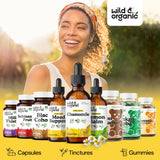 Wild & Organic Chamomile Tincture 500mg with measuring spoon